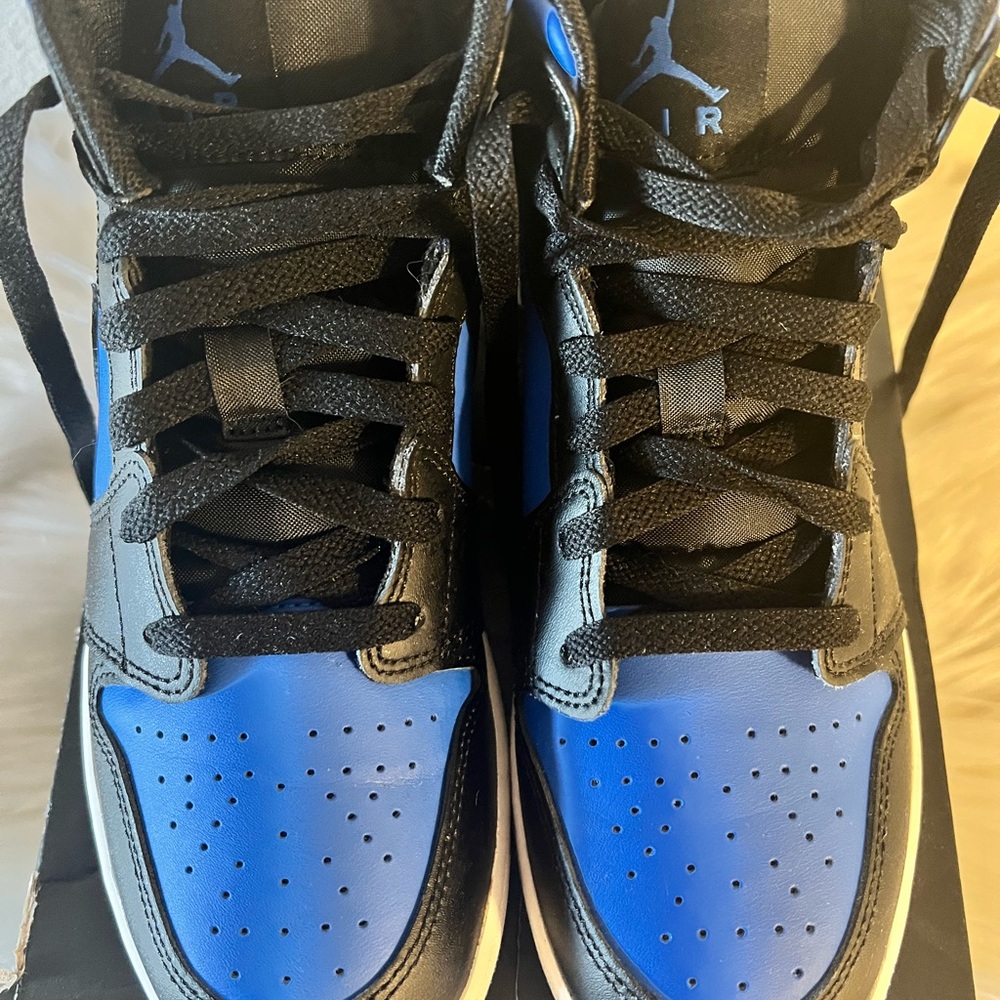Air Jordan 1 Black and Blue Sneakers
